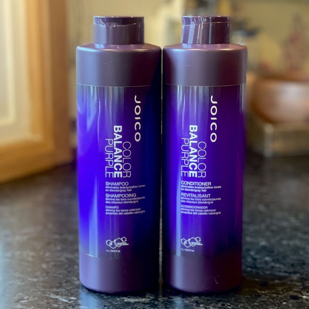 Joico Color Balance Purple Shampoo Conditioner Set Of 2 - 33.8 Fl Oz Each